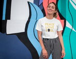 Load image into Gallery viewer, Unisex Peace, Love, Soul Tee
