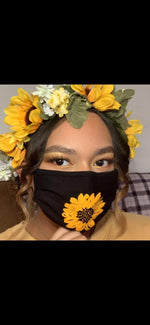 Load image into Gallery viewer, Sunflower Face Mask
